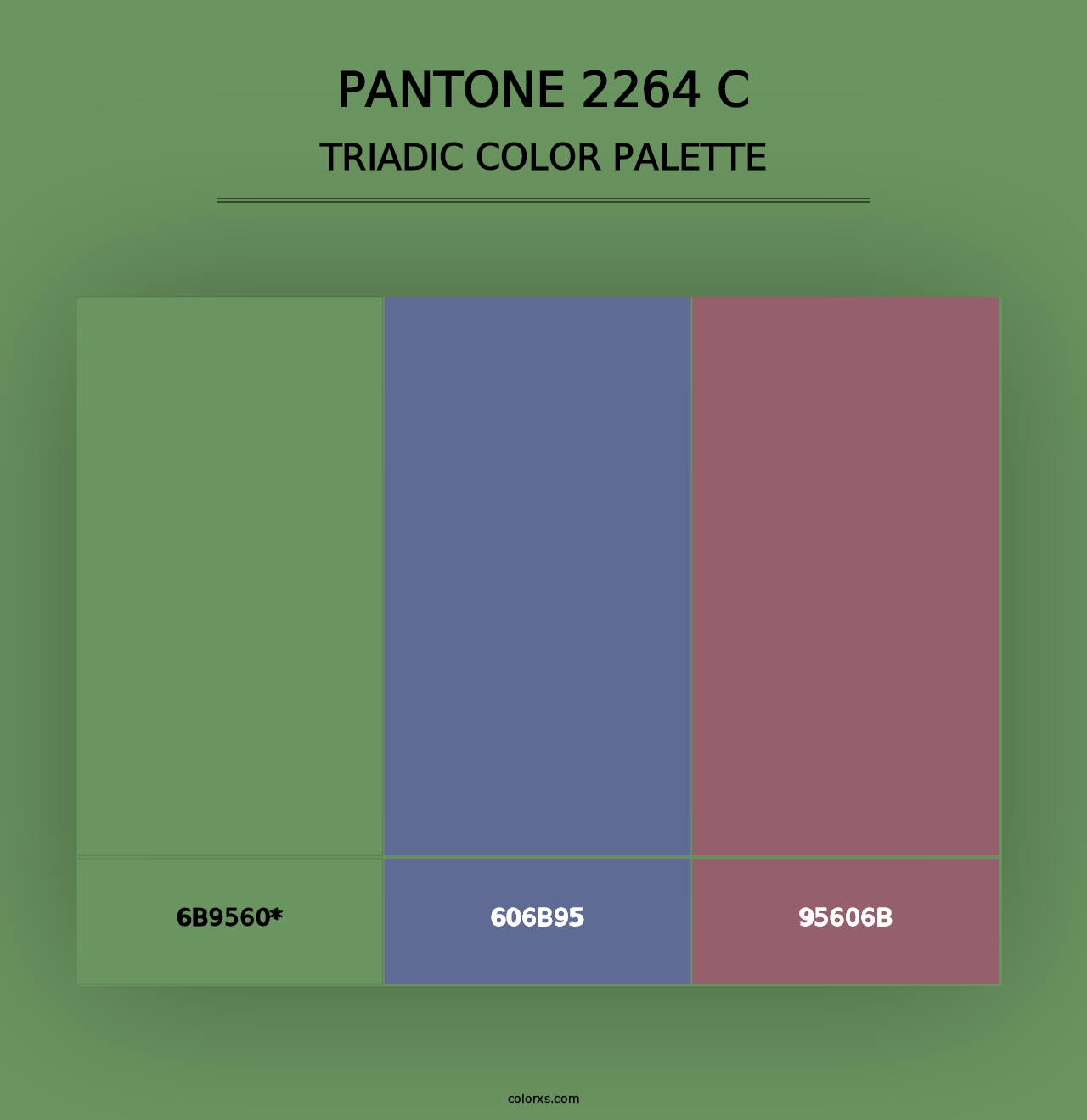 PANTONE 2264 C - Triadic Color Palette