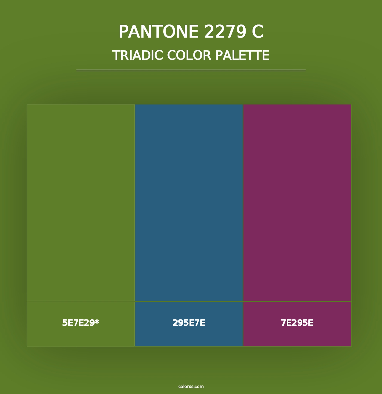 PANTONE 2279 C - Triadic Color Palette