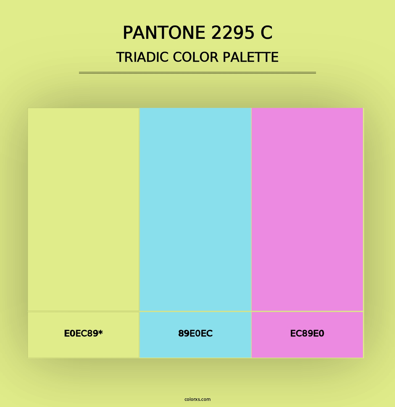 PANTONE 2295 C - Triadic Color Palette