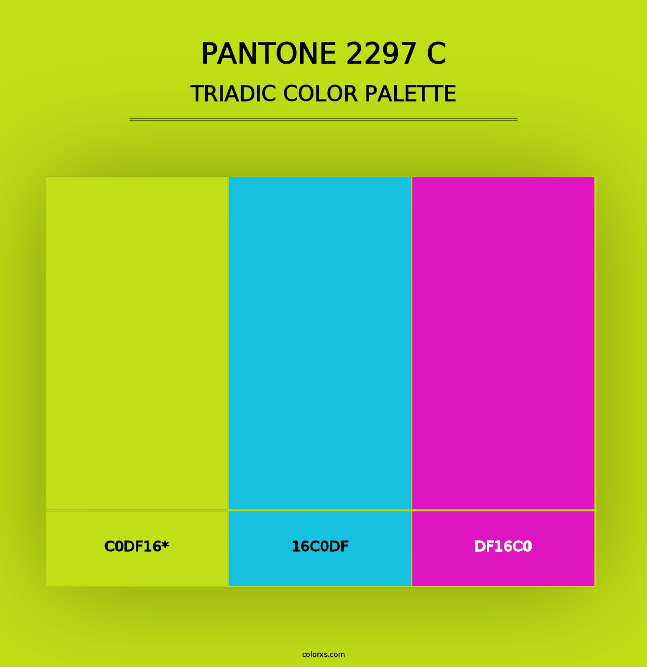 PANTONE 2297 C - Triadic Color Palette