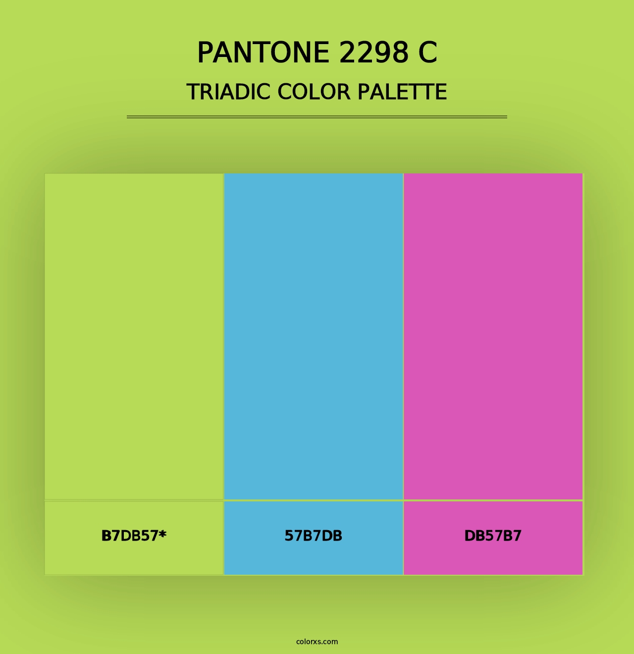 PANTONE 2298 C - Triadic Color Palette