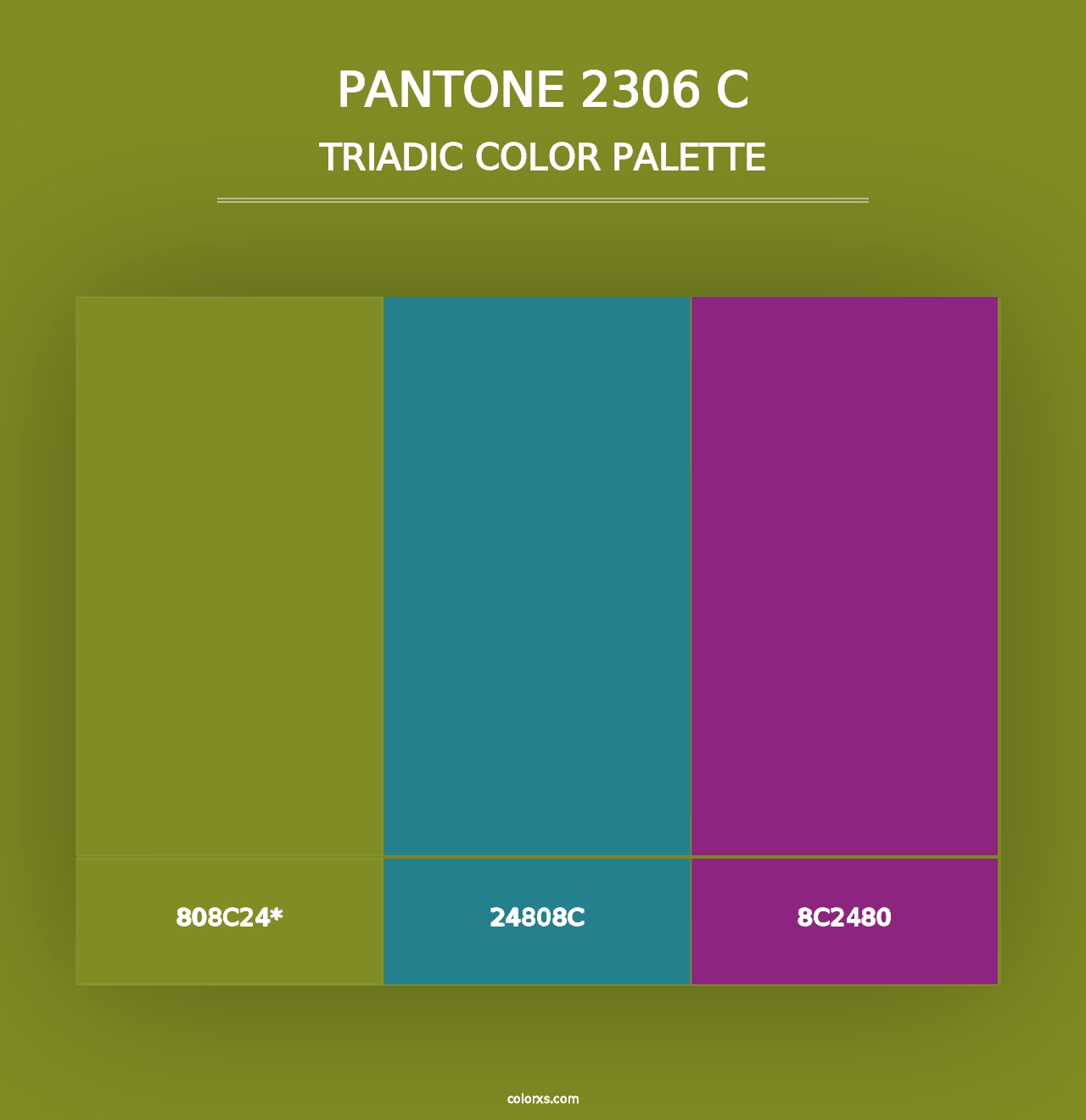 PANTONE 2306 C - Triadic Color Palette