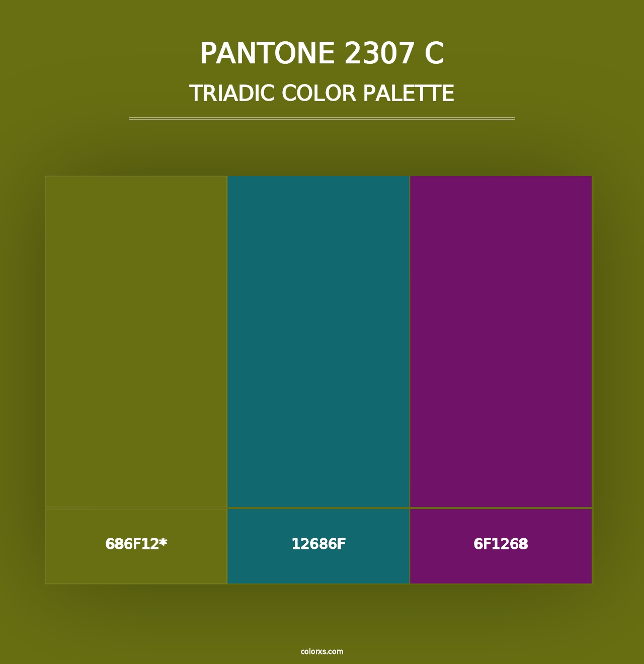 PANTONE 2307 C - Triadic Color Palette