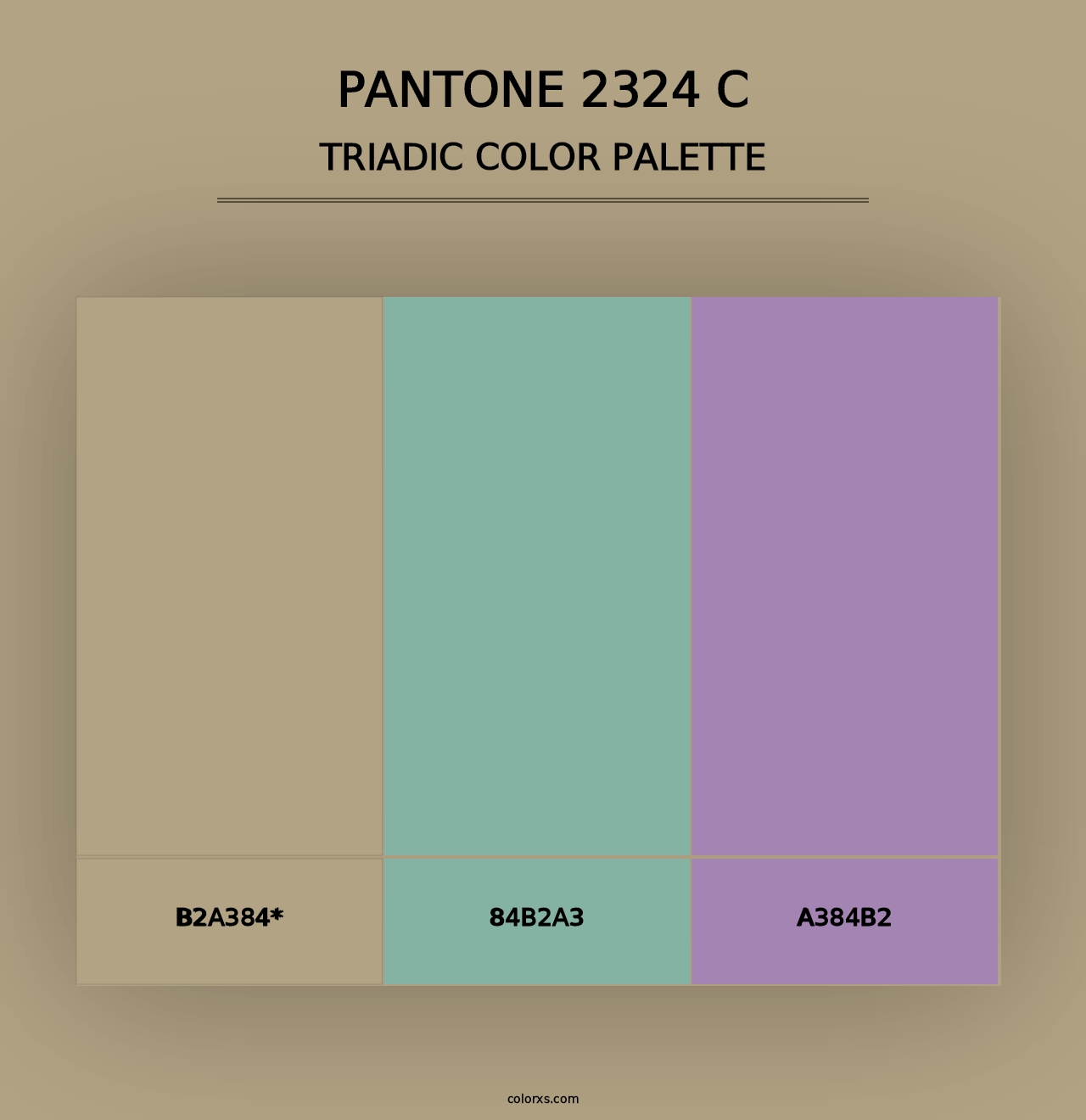 PANTONE 2324 C - Triadic Color Palette