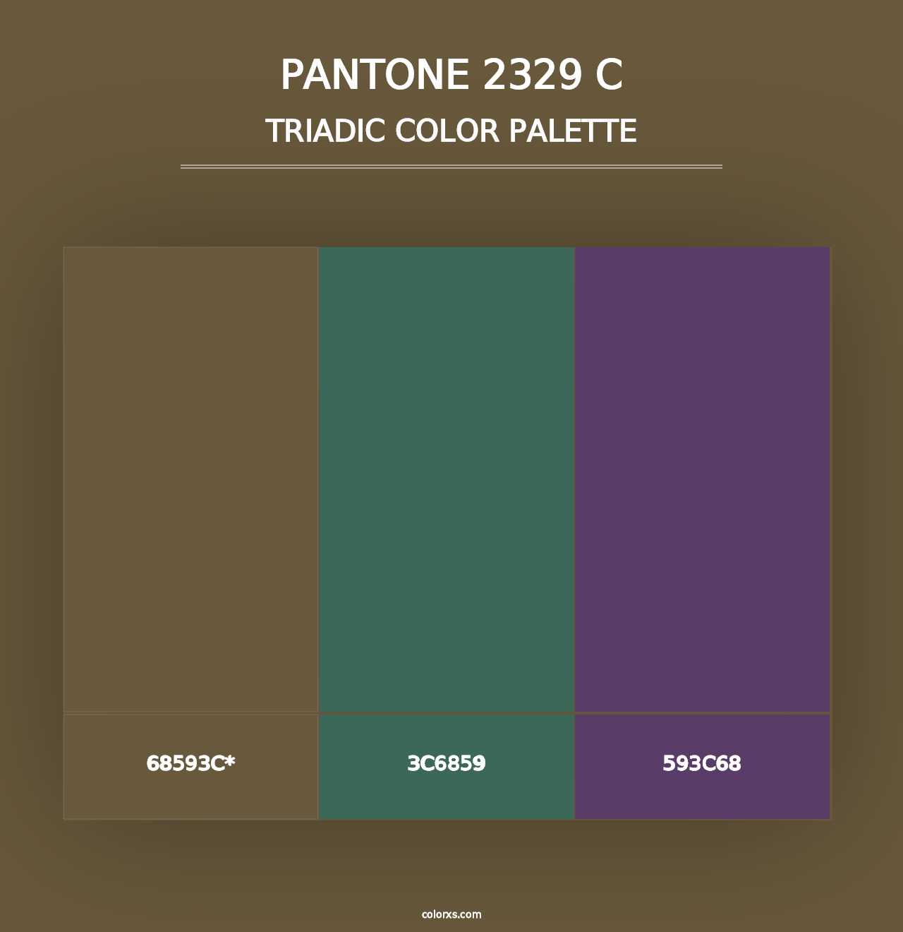 PANTONE 2329 C - Triadic Color Palette