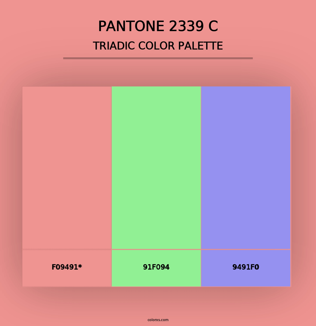 PANTONE 2339 C - Triadic Color Palette