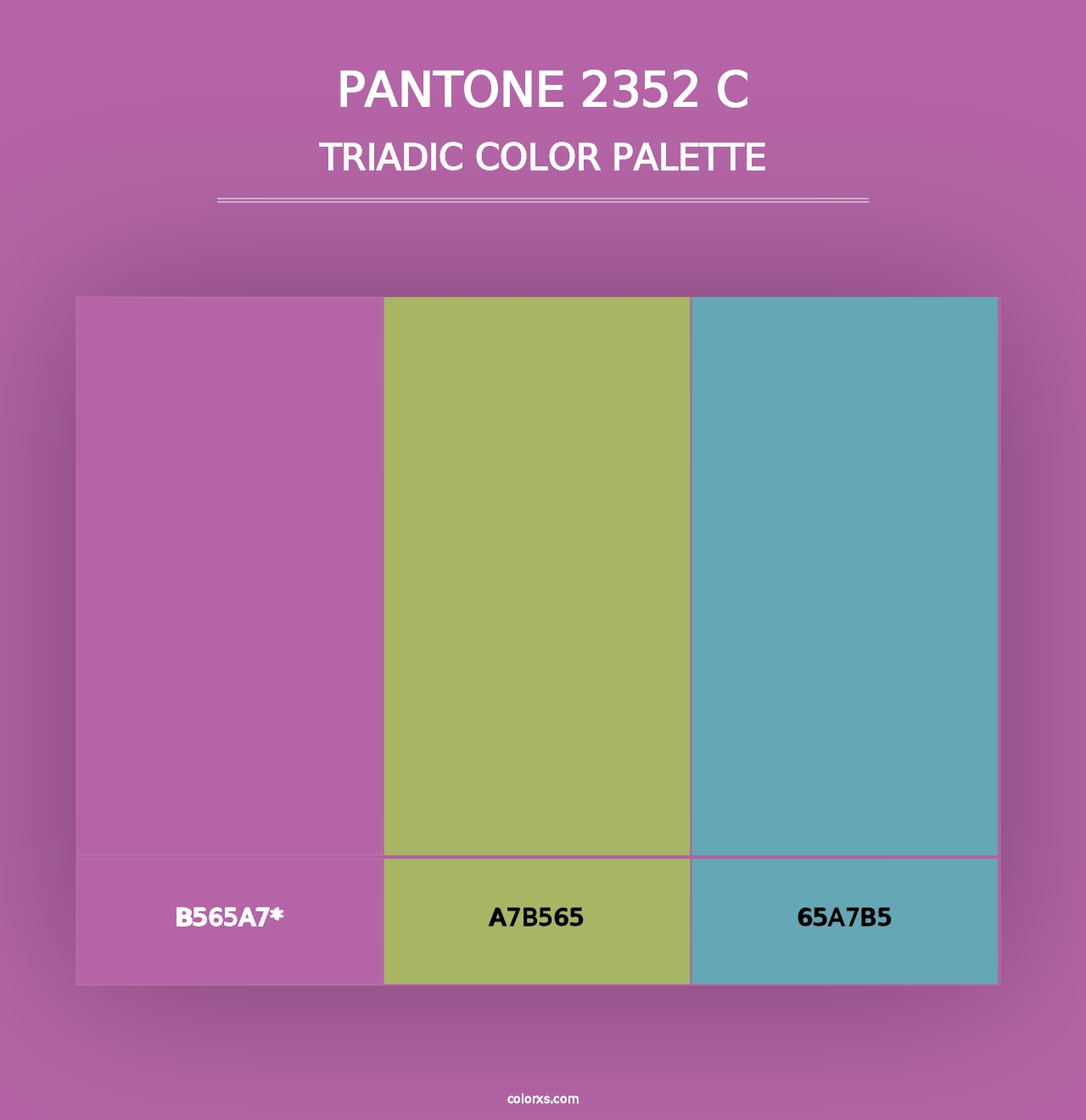 PANTONE 2352 C - Triadic Color Palette