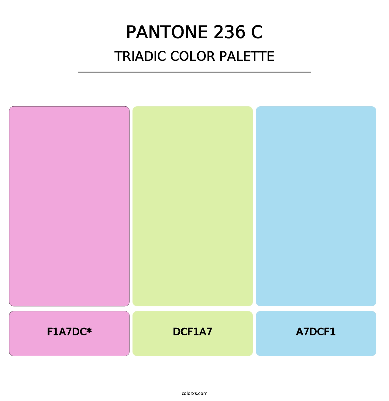 PANTONE 236 C - Triadic Color Palette