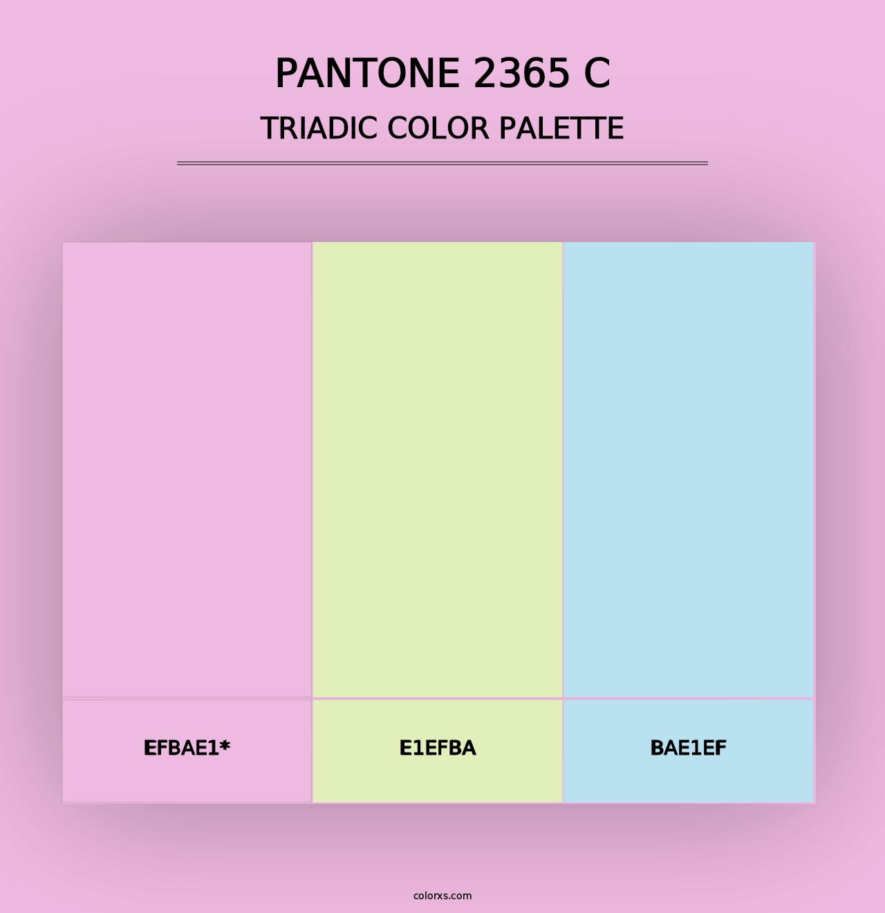 PANTONE 2365 C - Triadic Color Palette