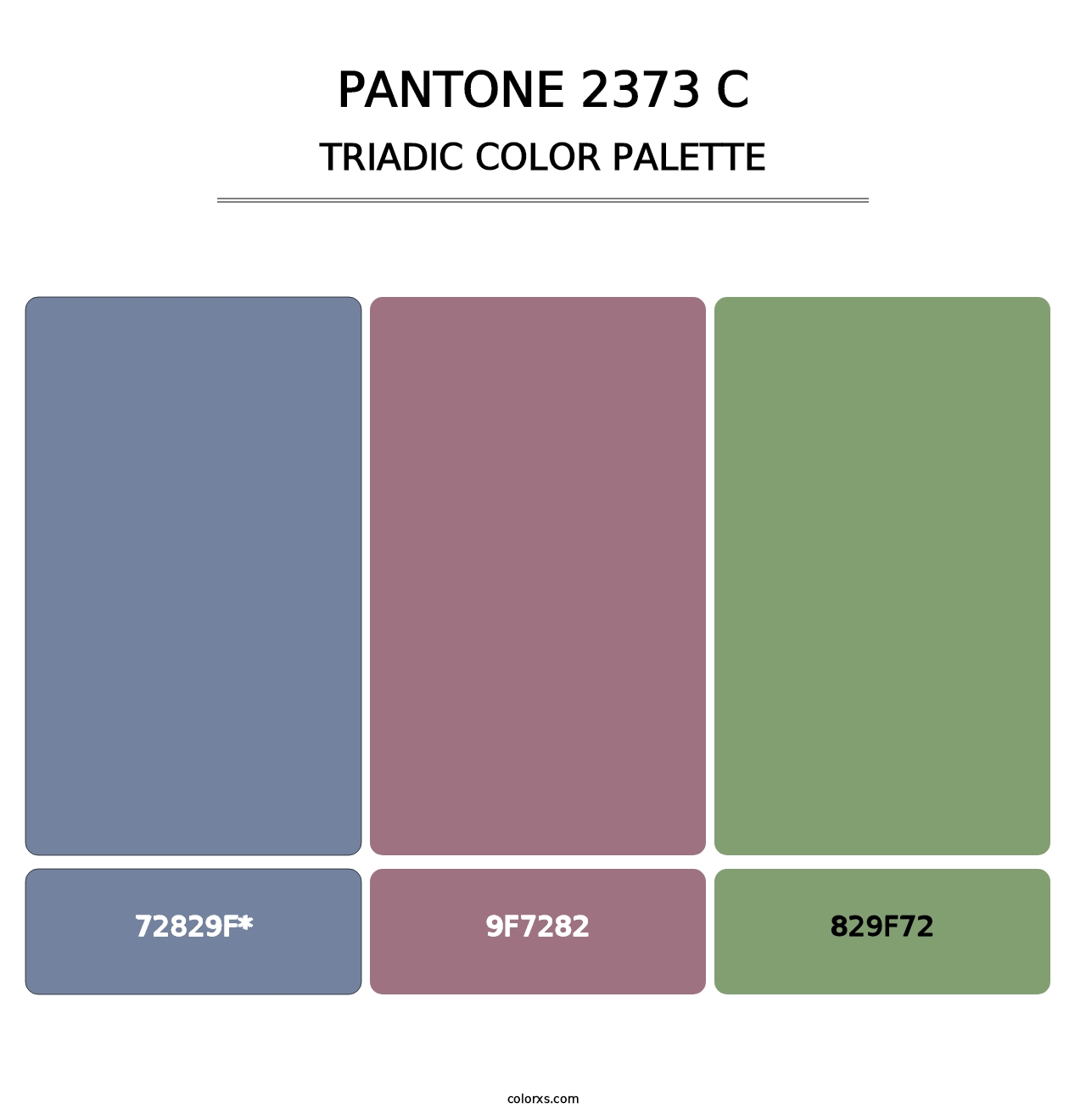 PANTONE 2373 C - Triadic Color Palette