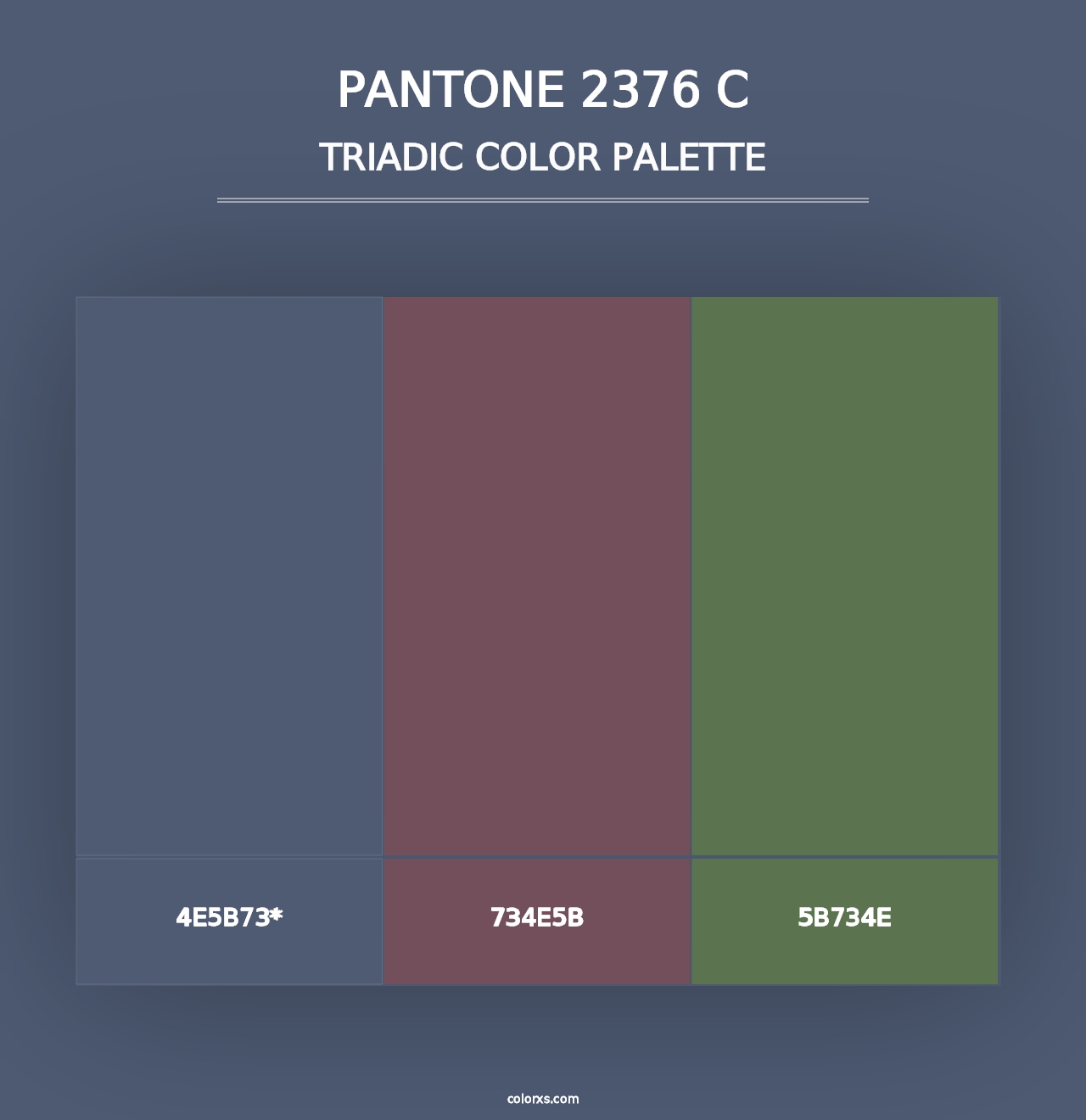 PANTONE 2376 C - Triadic Color Palette