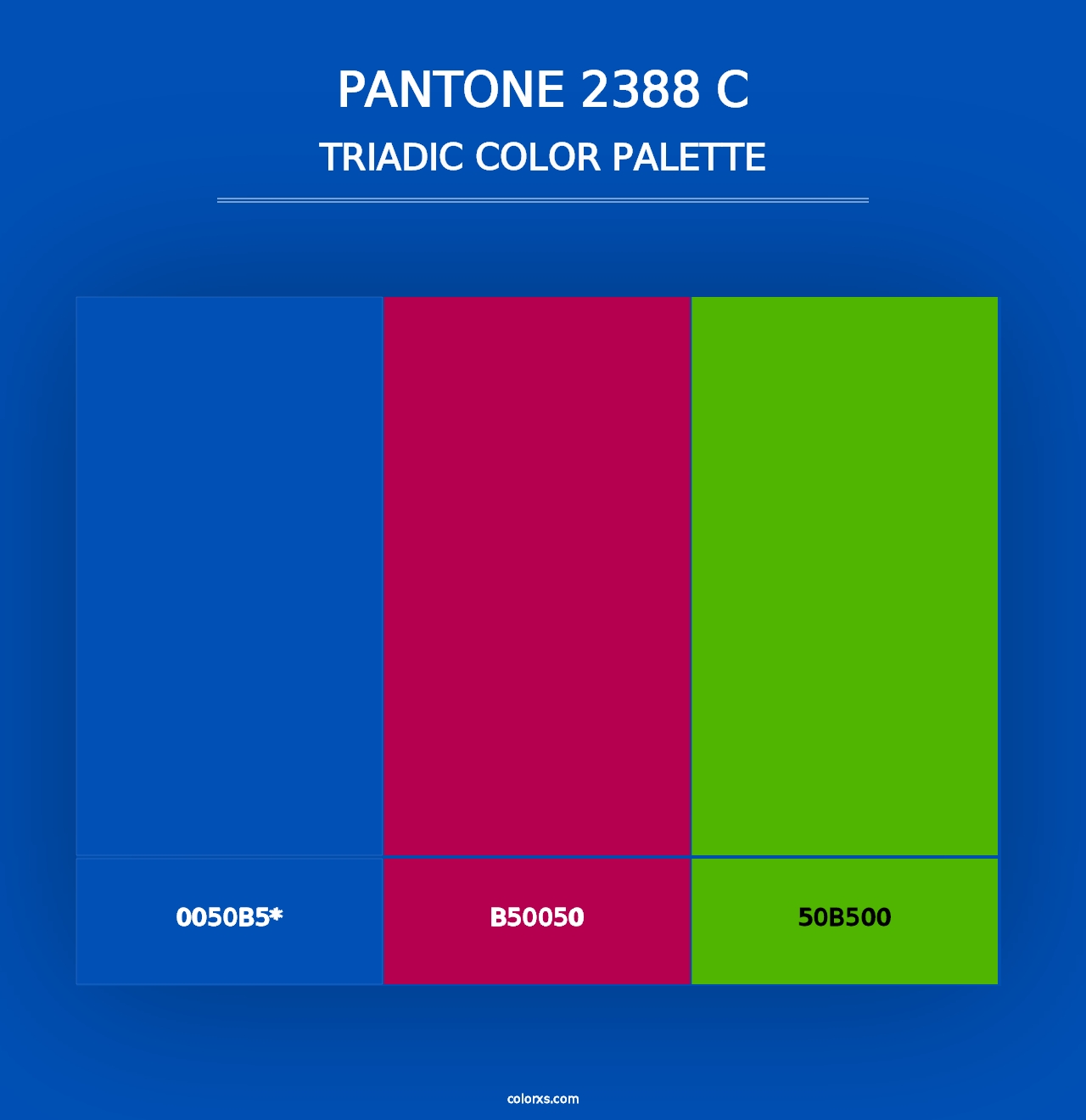 PANTONE 2388 C - Triadic Color Palette