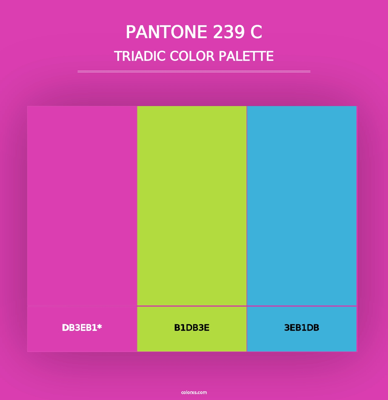 PANTONE 239 C - Triadic Color Palette