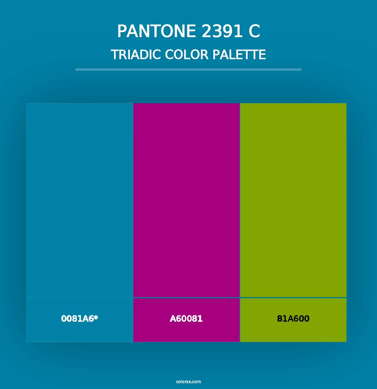 PANTONE 2391 C - Triadic Color Palette