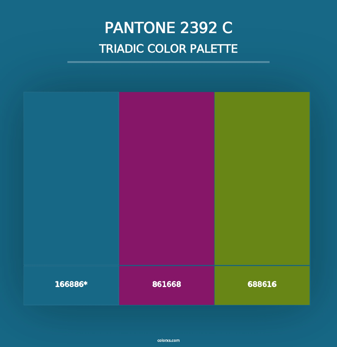 PANTONE 2392 C - Triadic Color Palette