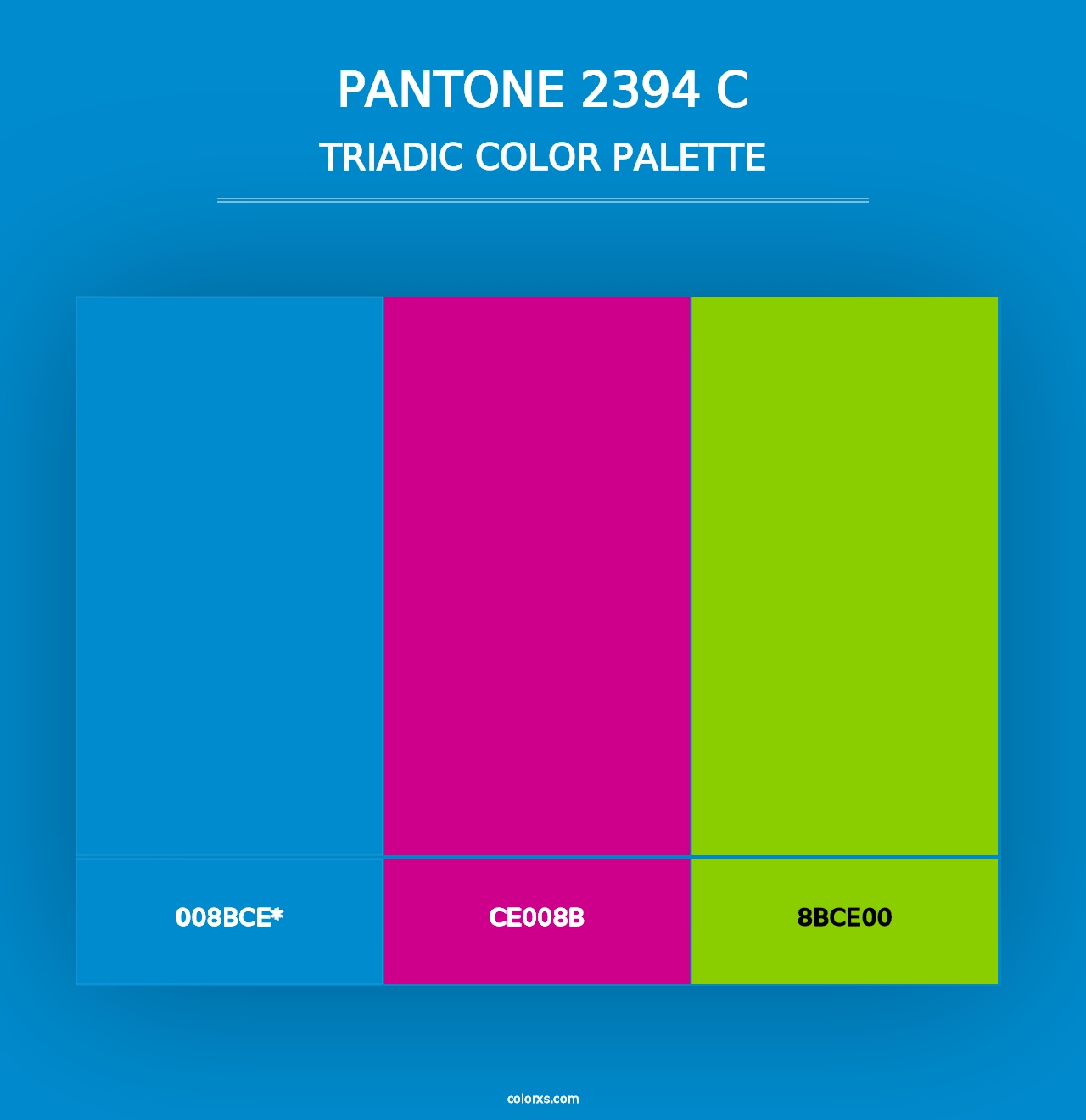 PANTONE 2394 C - Triadic Color Palette