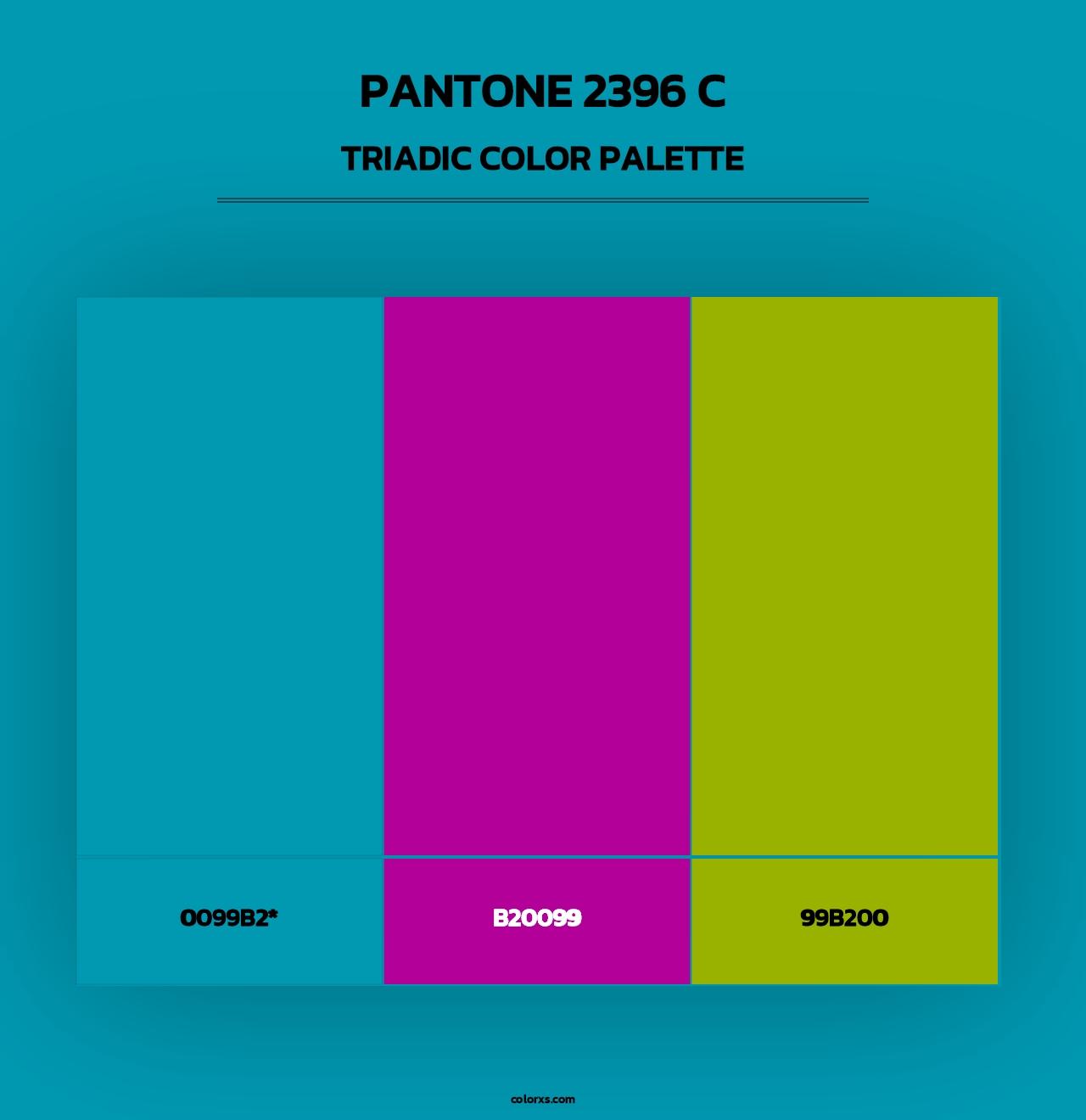 PANTONE 2396 C - Triadic Color Palette