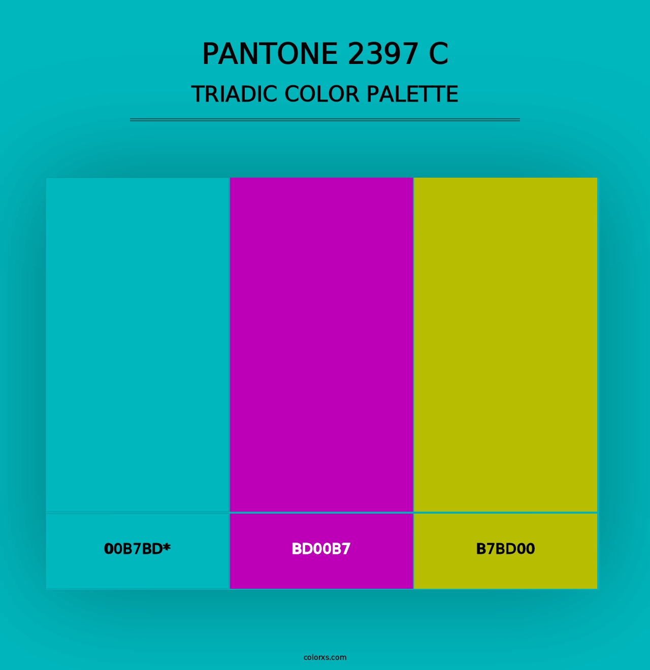 PANTONE 2397 C - Triadic Color Palette