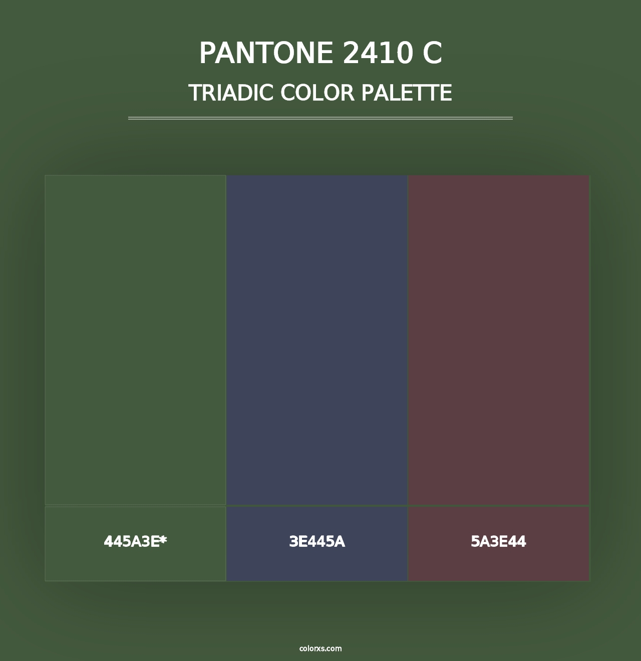 PANTONE 2410 C - Triadic Color Palette