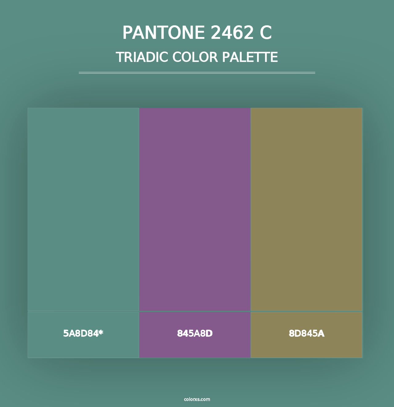 PANTONE 2462 C - Triadic Color Palette