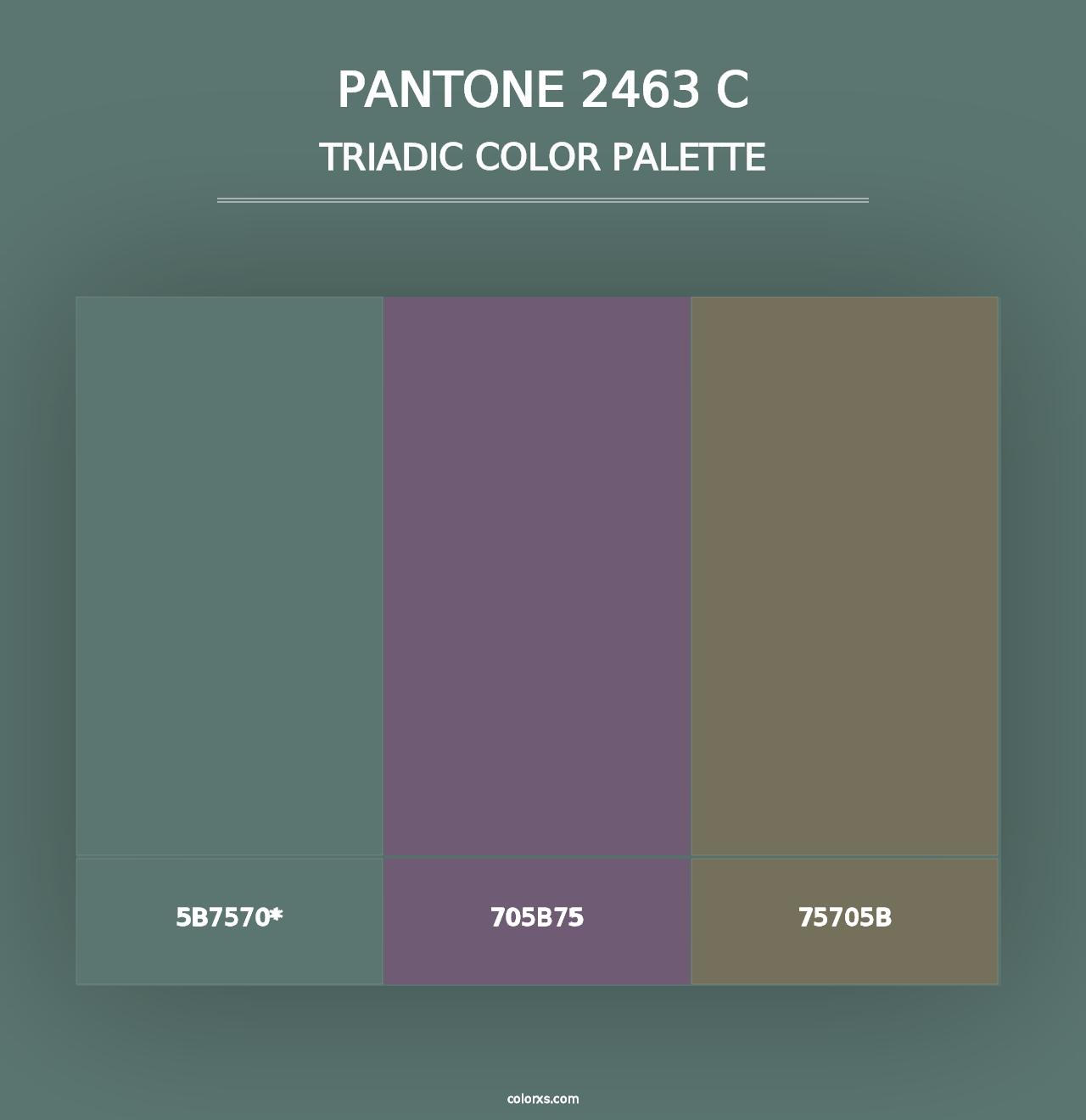 PANTONE 2463 C - Triadic Color Palette