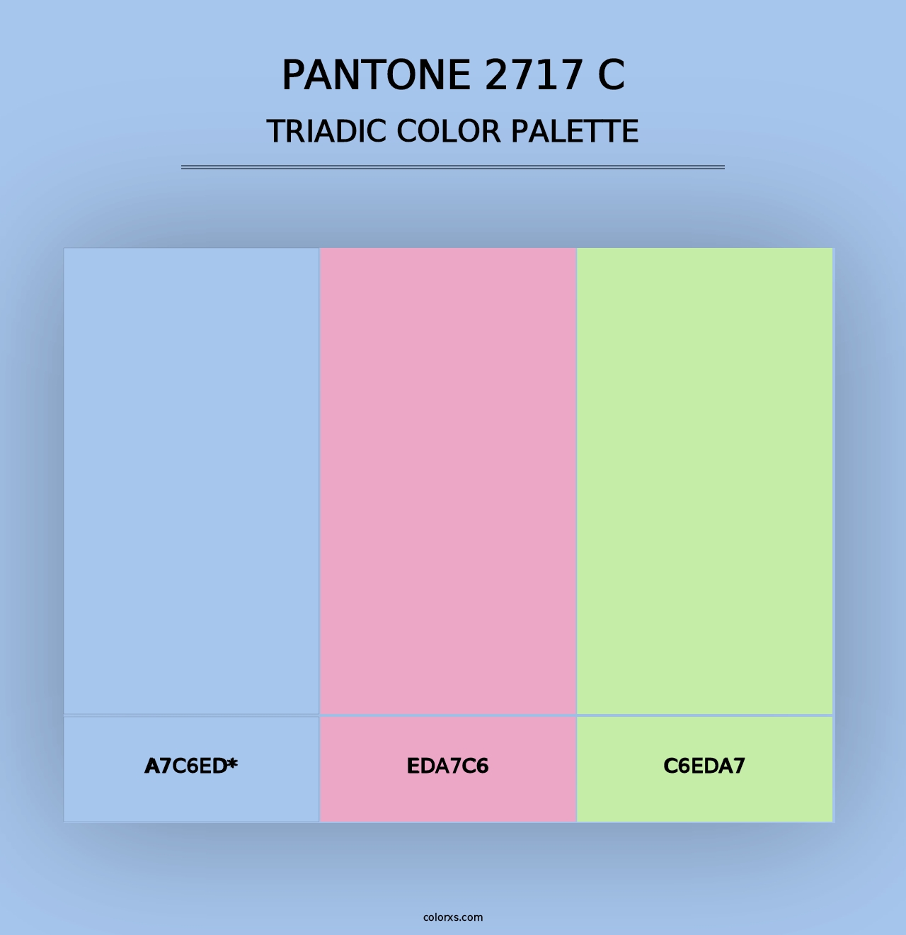 PANTONE 2717 C - Triadic Color Palette