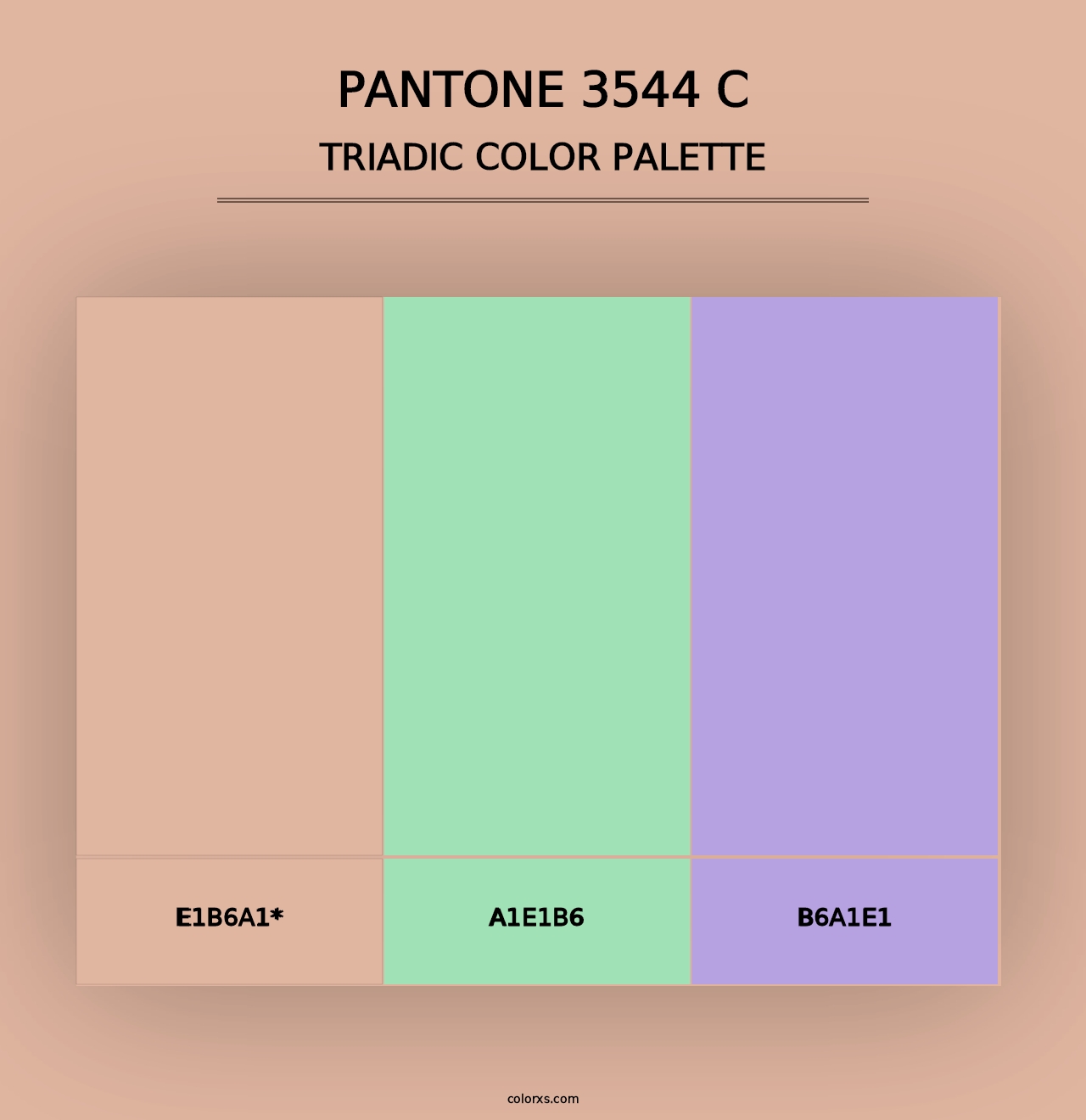 PANTONE 3544 C - Triadic Color Palette