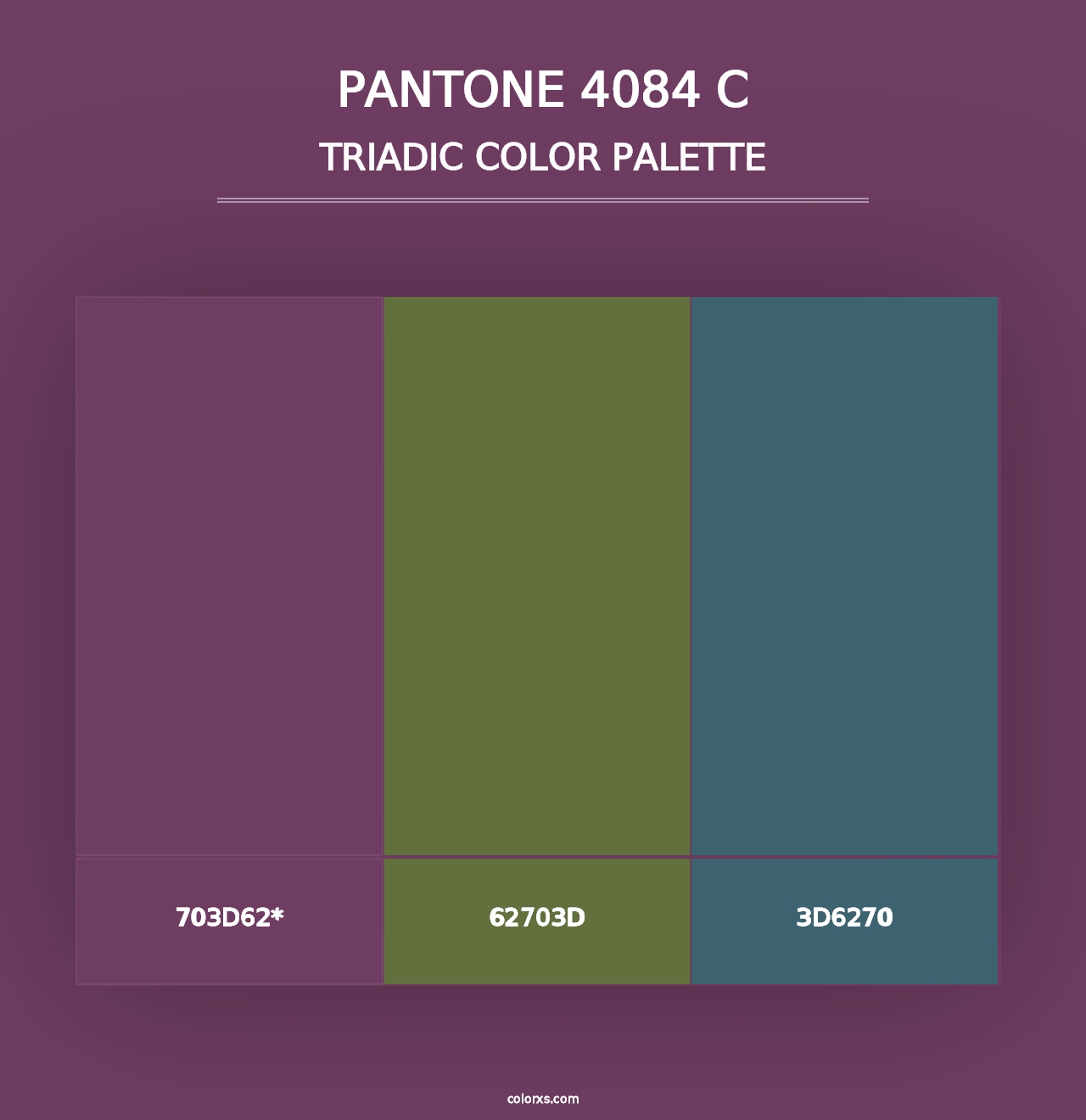 PANTONE 4084 C - Triadic Color Palette