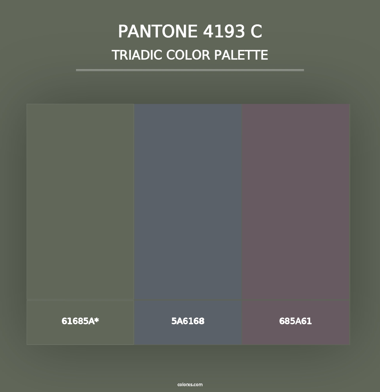 PANTONE 4193 C - Triadic Color Palette