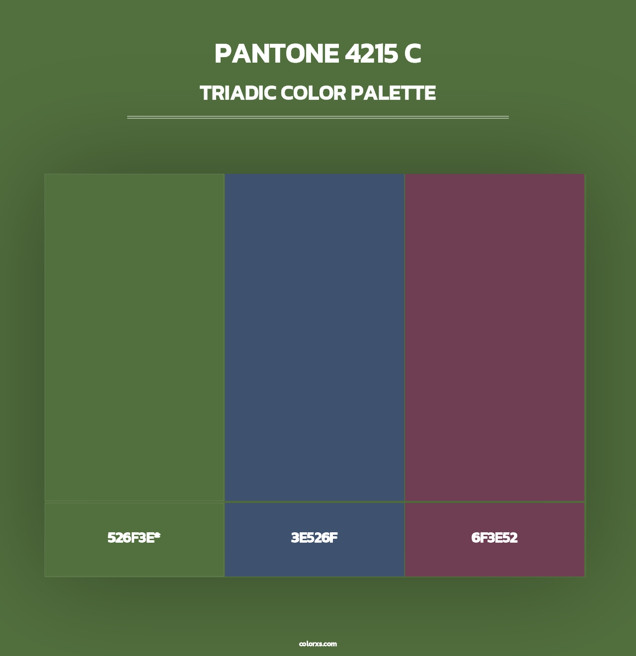 PANTONE 4215 C - Triadic Color Palette