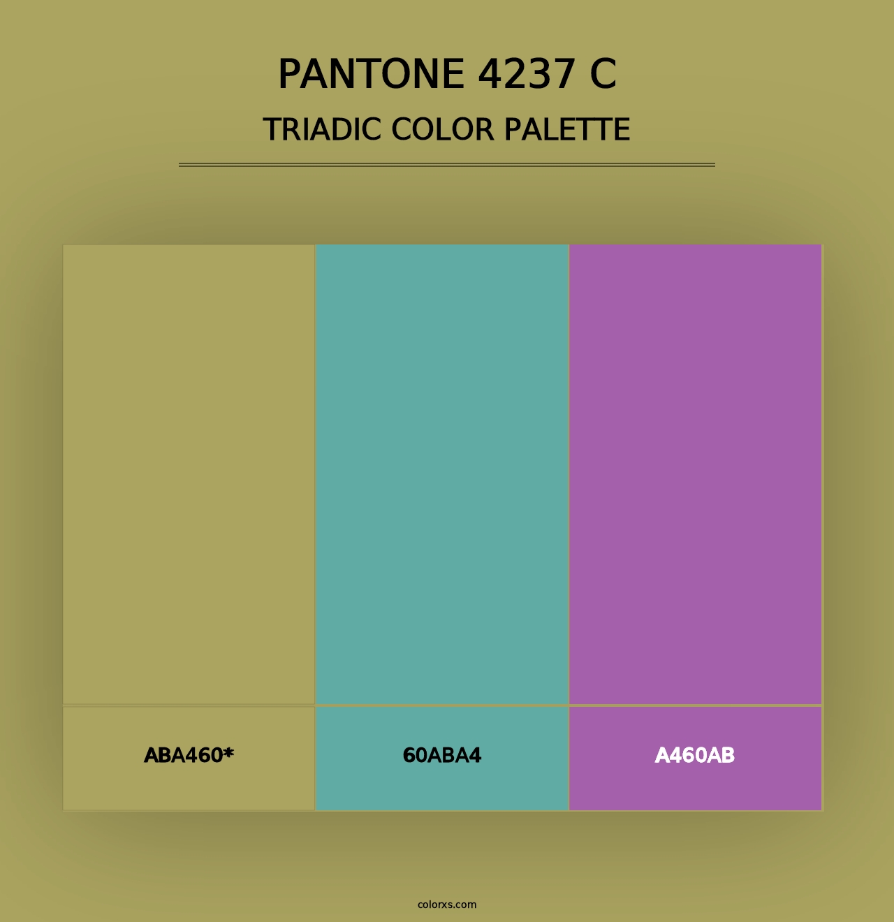 PANTONE 4237 C - Triadic Color Palette