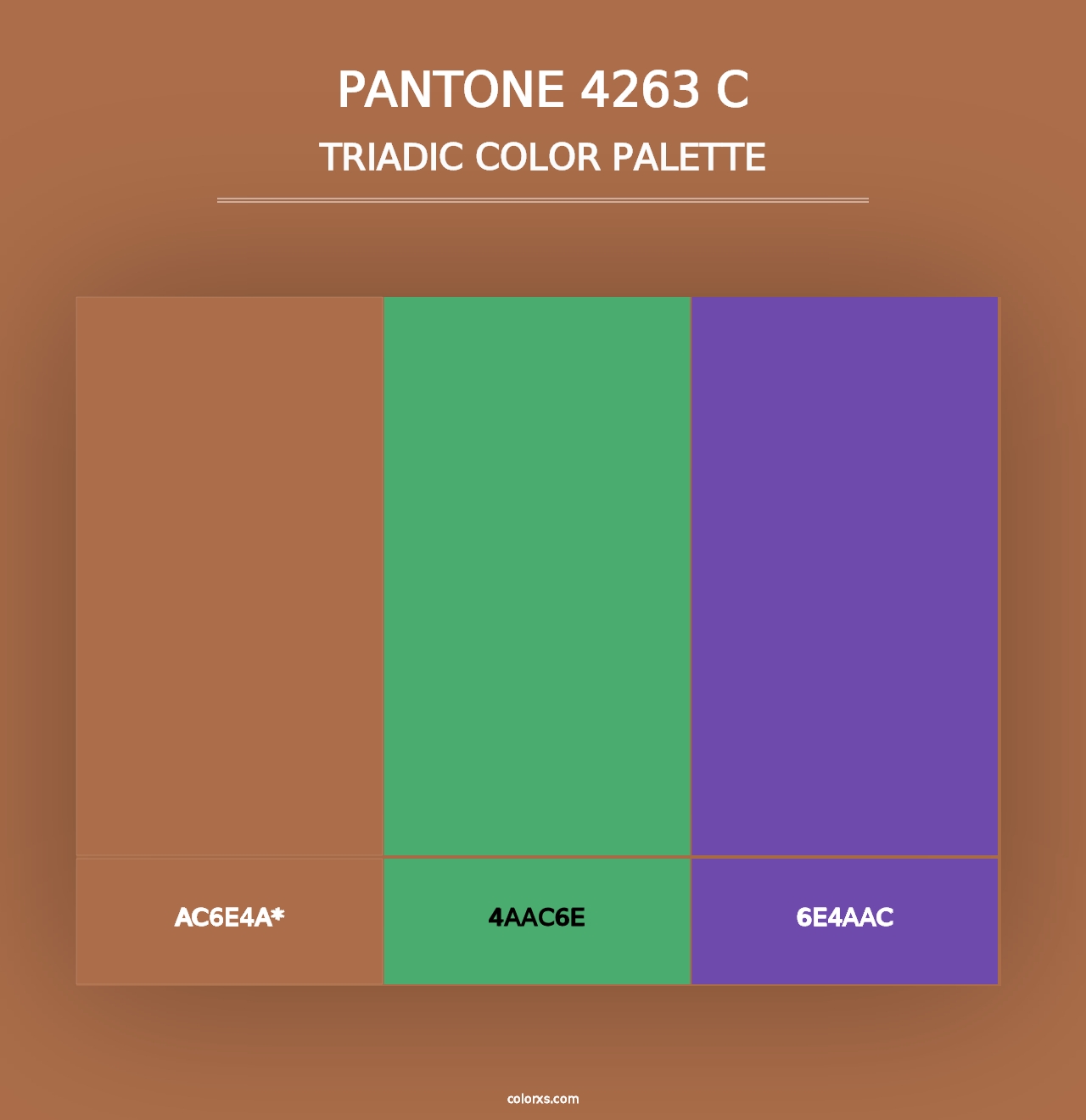 PANTONE 4263 C - Triadic Color Palette