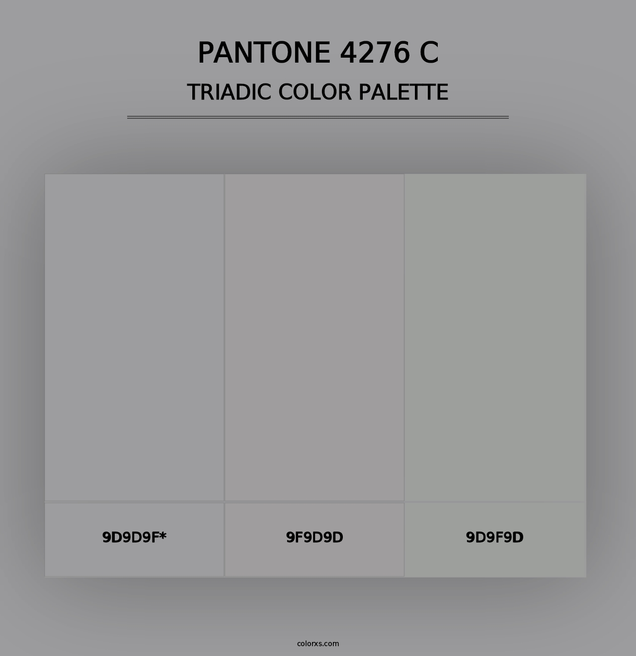 PANTONE 4276 C - Triadic Color Palette