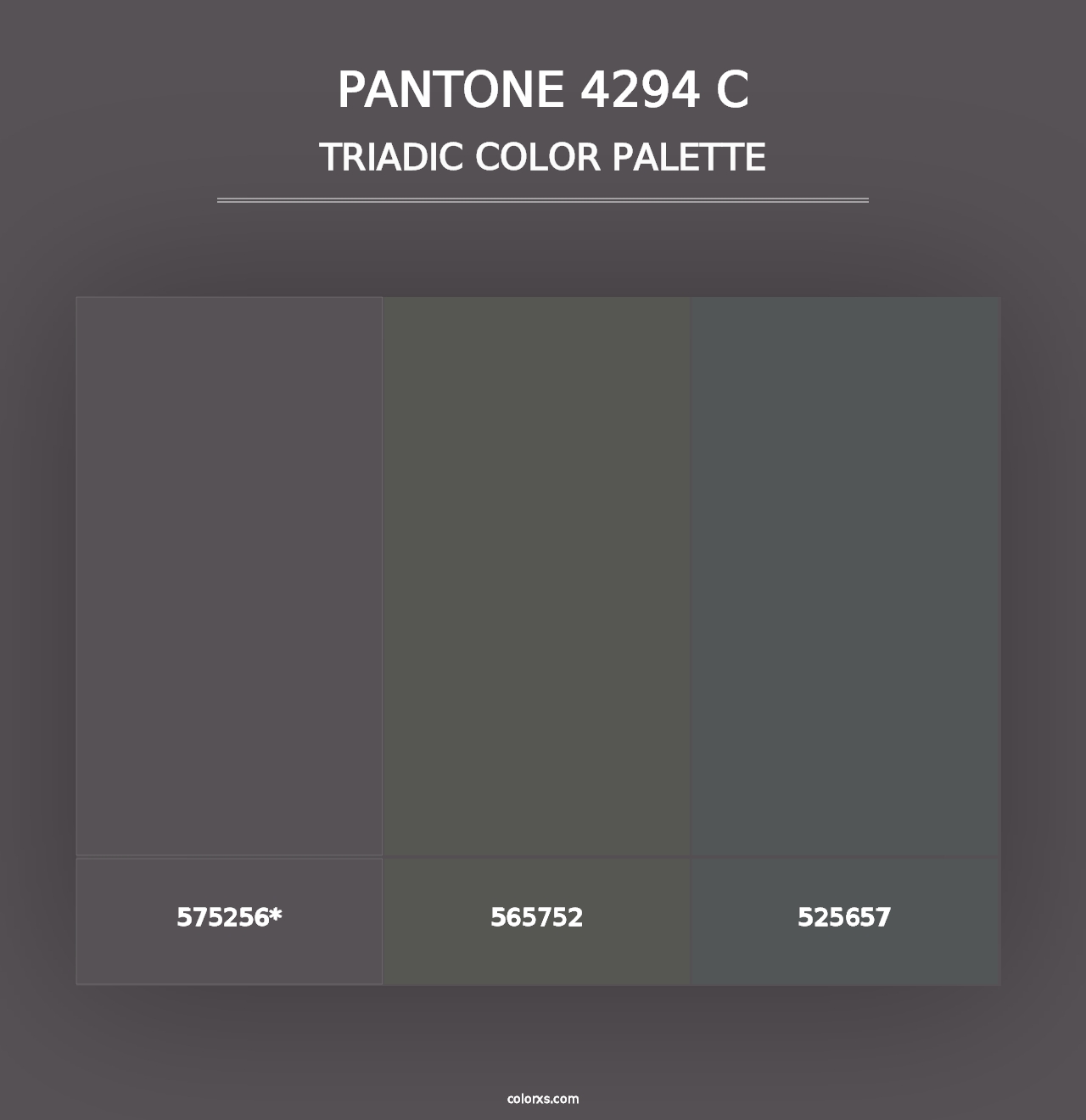 PANTONE 4294 C - Triadic Color Palette