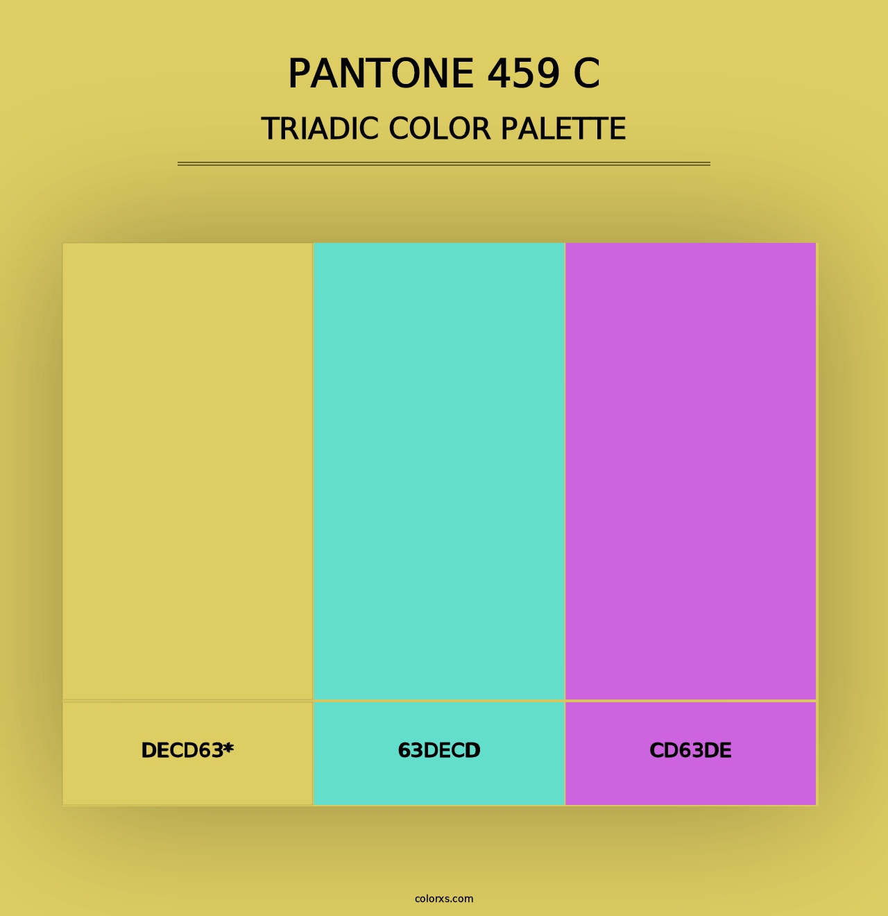 PANTONE 459 C - Triadic Color Palette