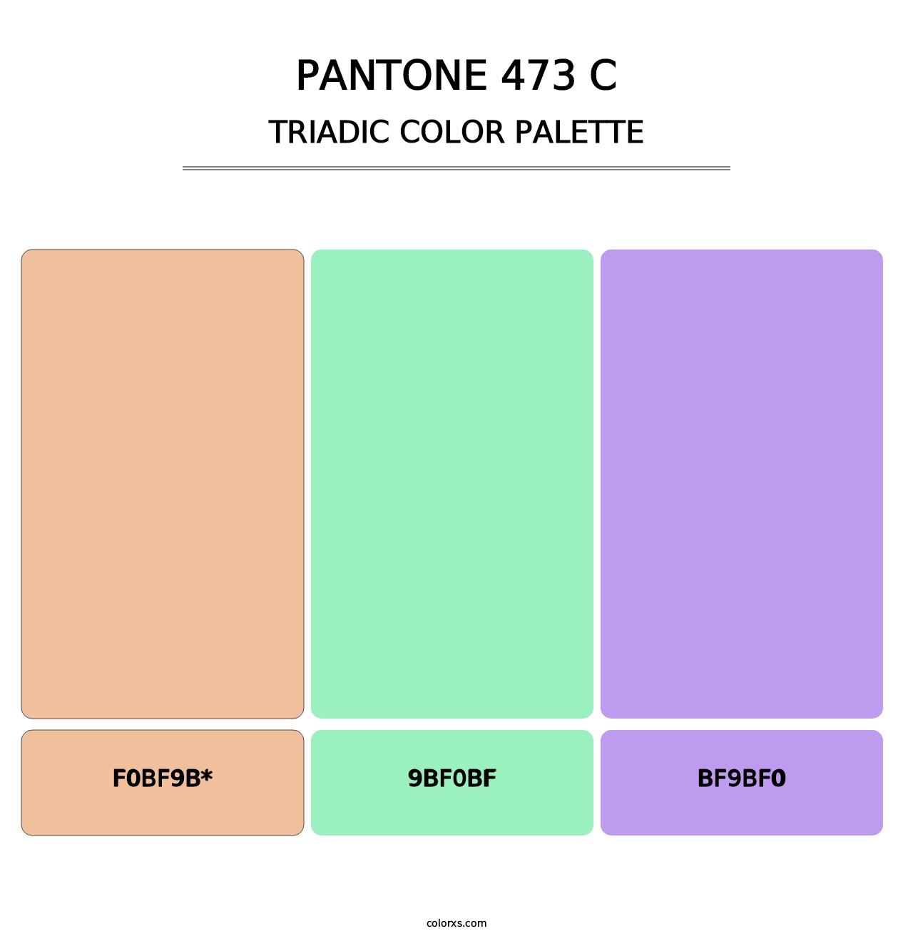 PANTONE 473 C - Triadic Color Palette