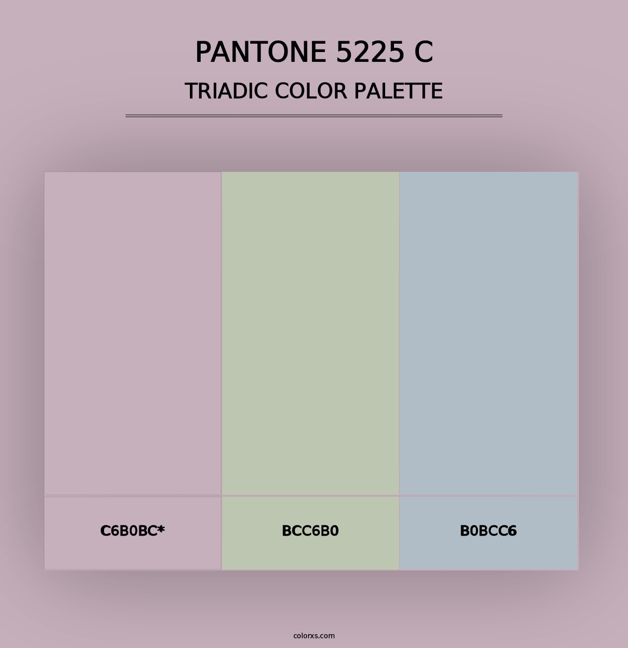 PANTONE 5225 C - Triadic Color Palette