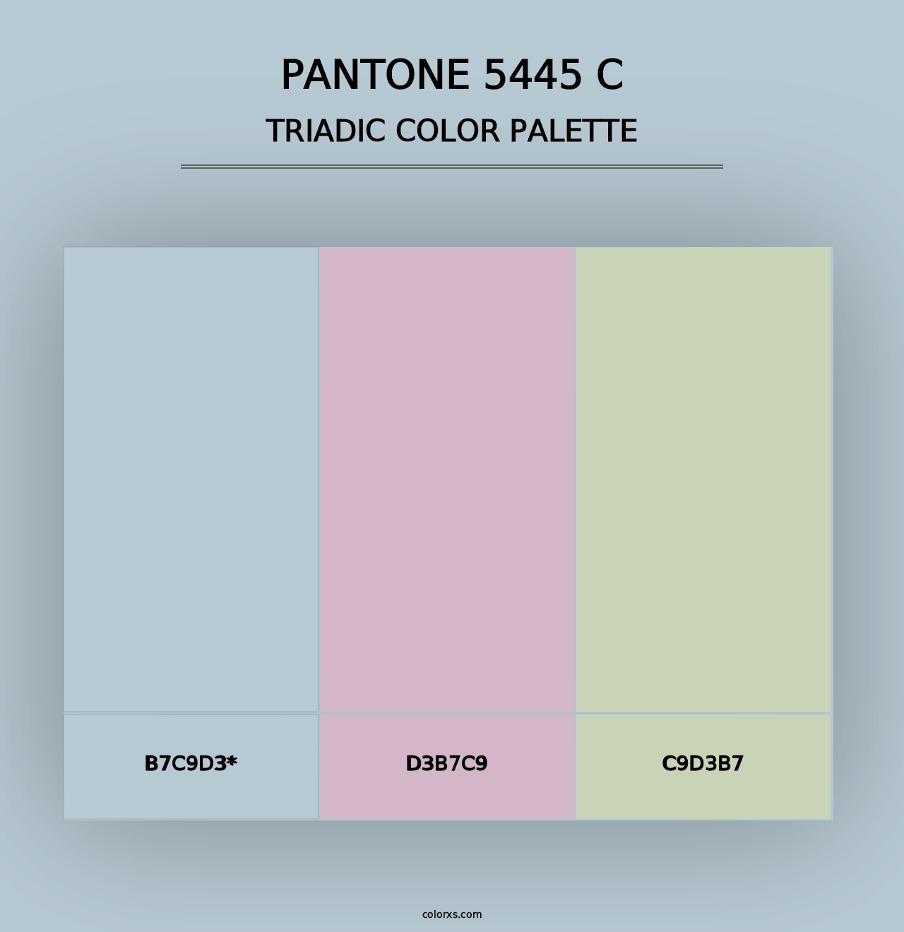 PANTONE 5445 C - Triadic Color Palette