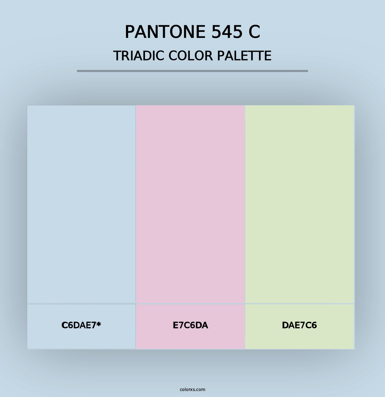 PANTONE 545 C - Triadic Color Palette