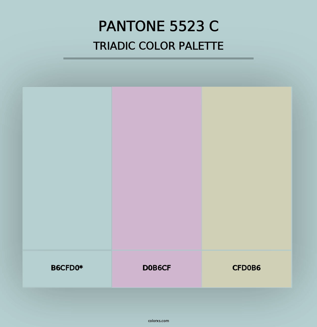 PANTONE 5523 C - Triadic Color Palette