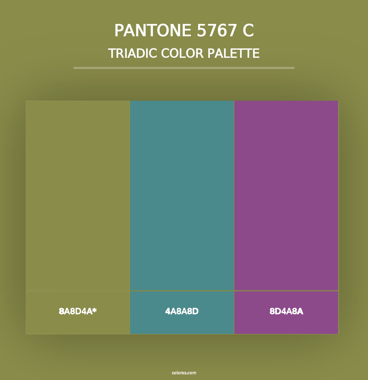 PANTONE 5767 C - Triadic Color Palette