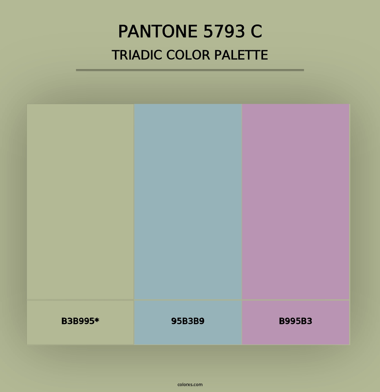 PANTONE 5793 C - Triadic Color Palette