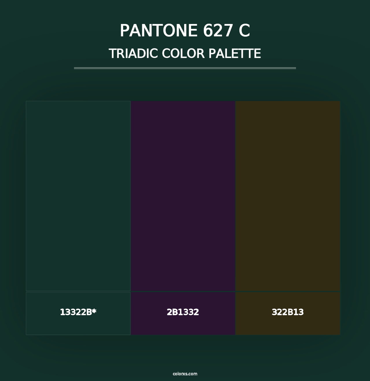 PANTONE 627 C - Triadic Color Palette