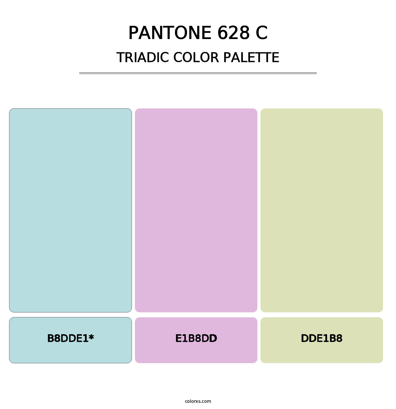 PANTONE 628 C - Triadic Color Palette