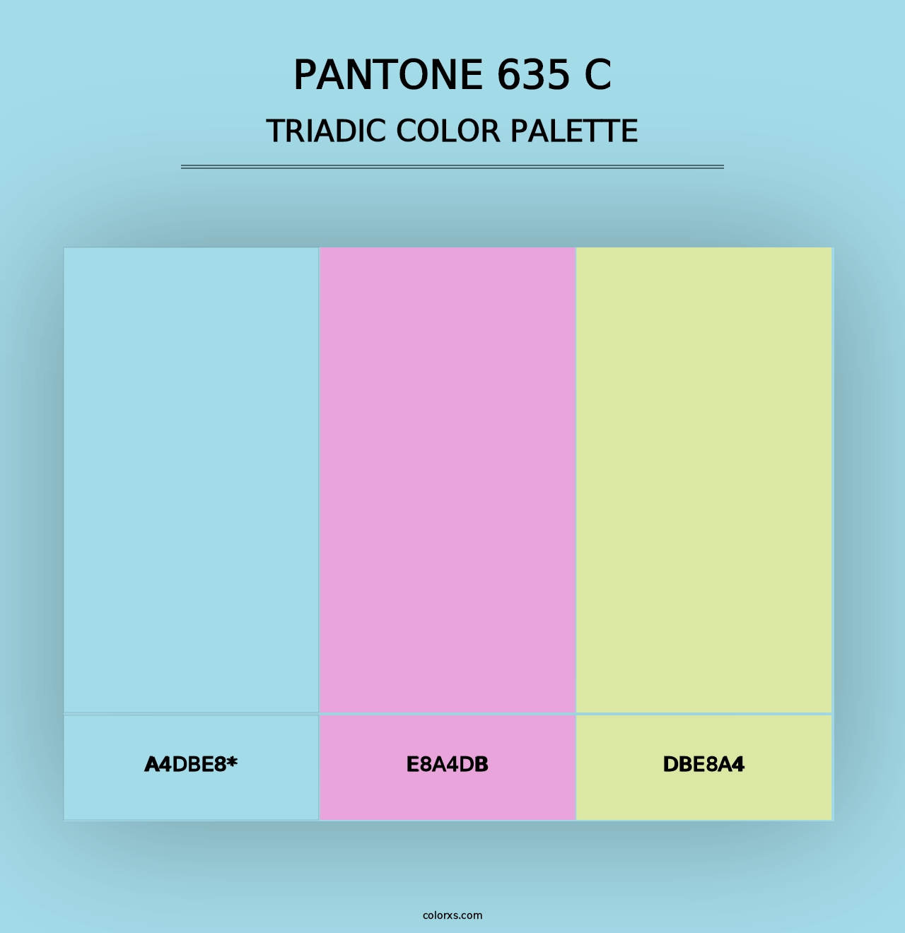 PANTONE 635 C - Triadic Color Palette