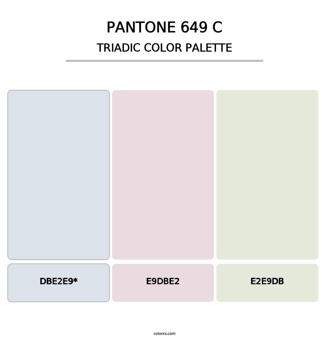 PANTONE 649 C - Triadic Color Palette