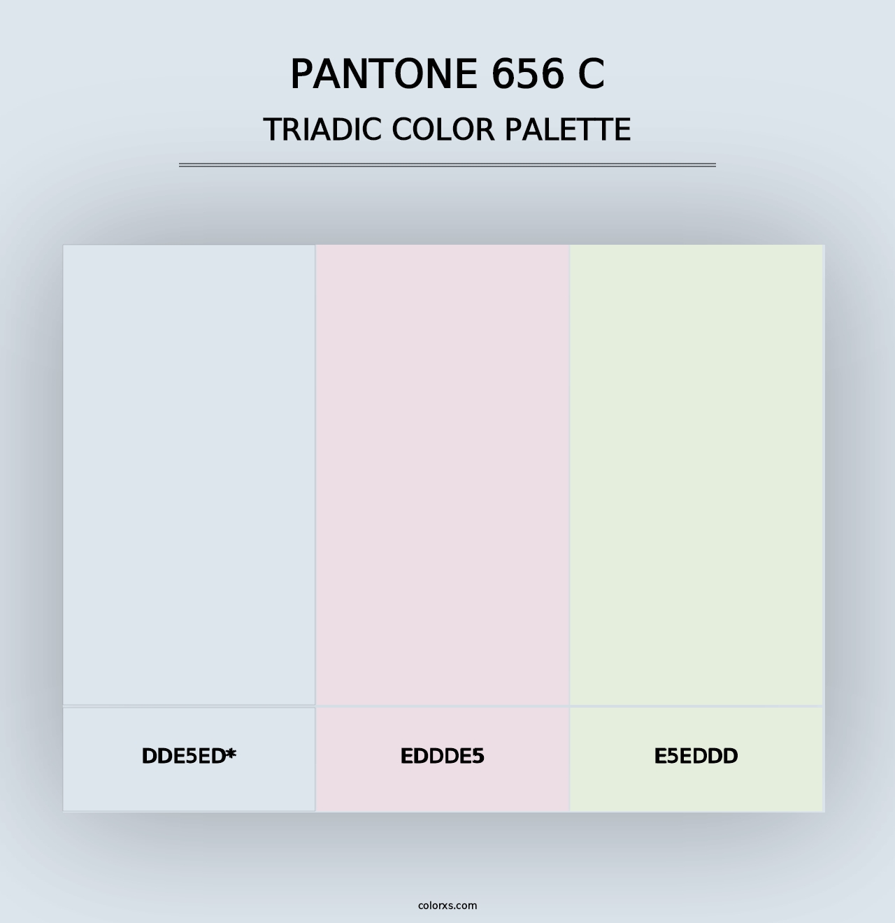 PANTONE 656 C - Triadic Color Palette