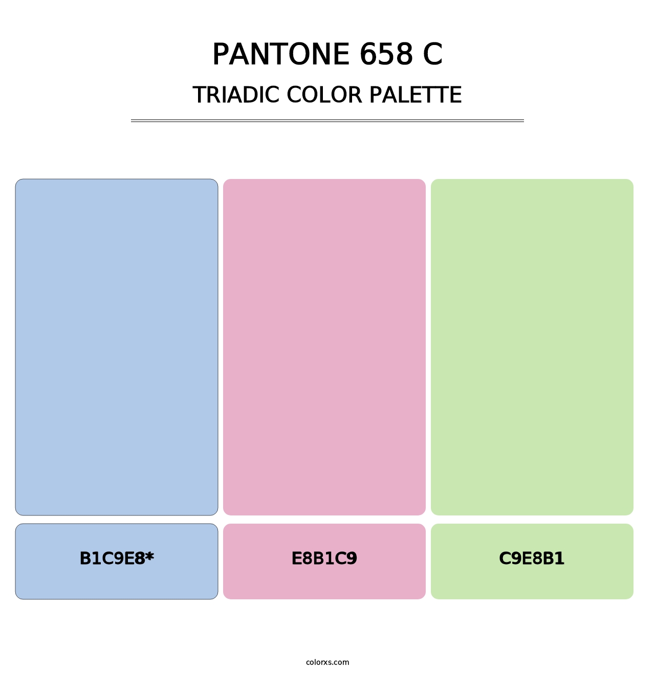 PANTONE 658 C - Triadic Color Palette