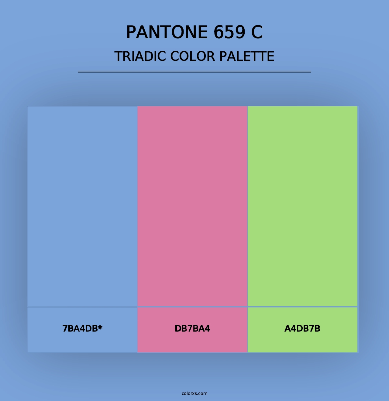 PANTONE 659 C - Triadic Color Palette