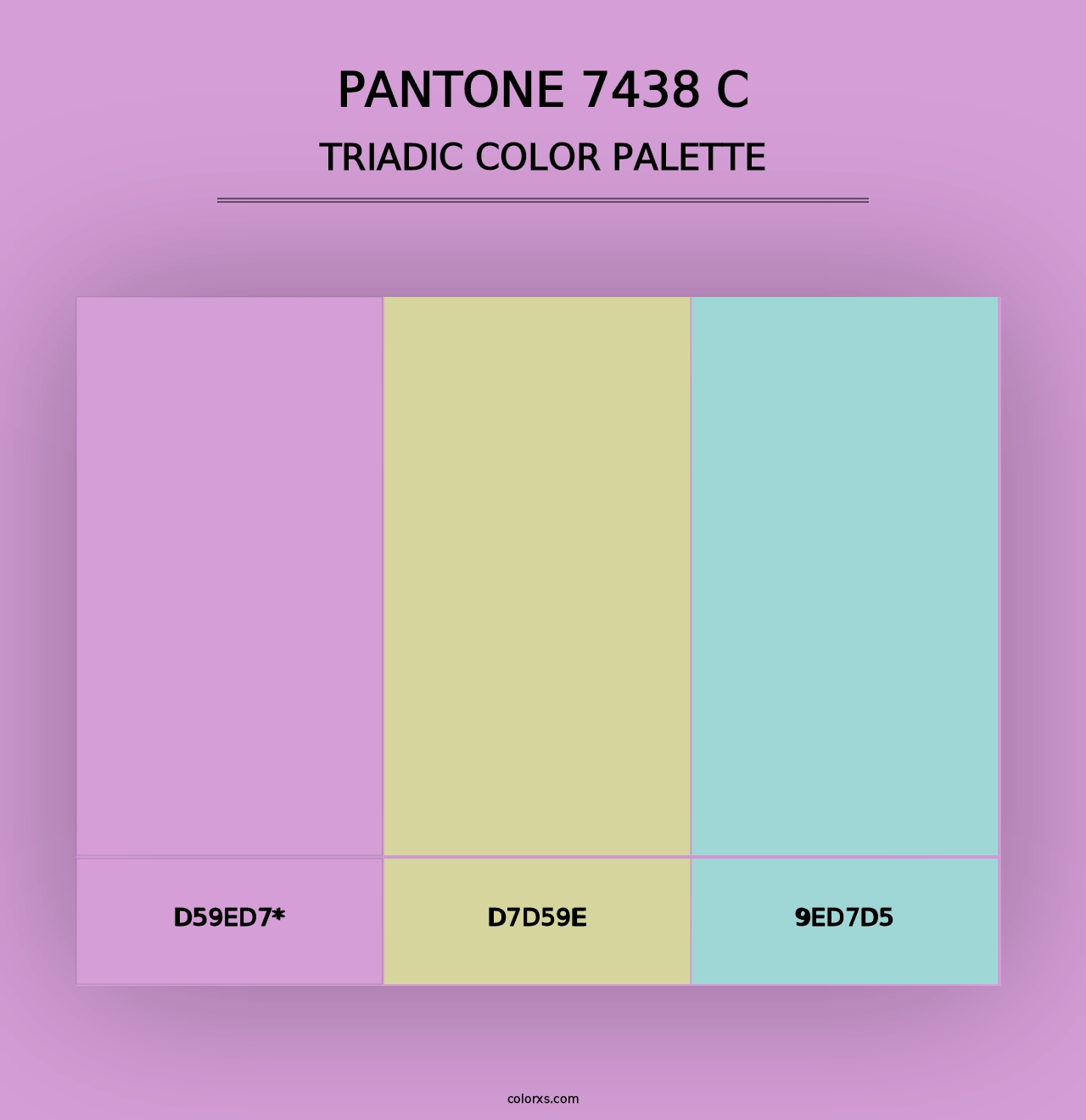 PANTONE 7438 C - Triadic Color Palette